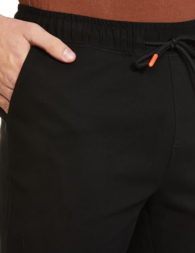 FYLTR Mens Taper Fit Stretch Cotton Joggers with Elasticated Waistband & Drawstrings