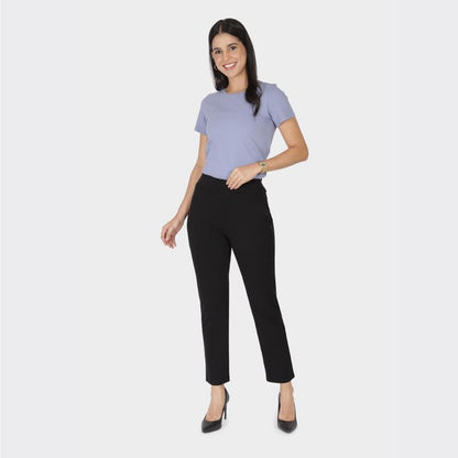 BlissClub Womens Work Utility Pants (AMPM_Straight_Bliss Black Tall-Above 5.5