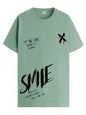 ADRO Mens Smile Printed Cotton T-Shirt_RN24-L2-SMILE-PT-XL Pista
