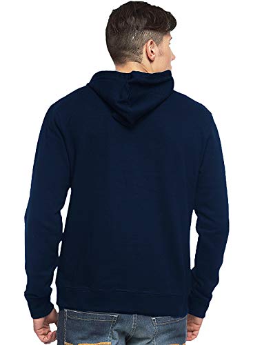 ADRO Men's Fleece Hooded Hoodie (H-M-AME-NB_Navy)