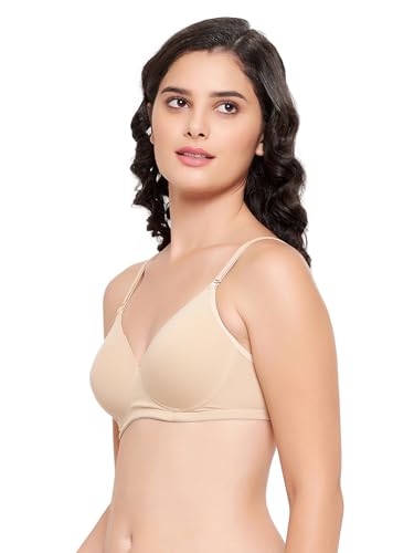 Clovia Womens Bra Beige