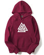 ADRO Men's Cotton Neck Hooded Sweatshirt (H21-M-TKT-MR_Maroon_XL)