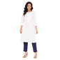Fabindia WomenS Cotton Solid Slim Kurta (1037262White_White