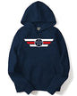 ADRO Men's Cotton Neck Hooded Sweatshirt (H21-M-CAP-NB_Navy_XL)