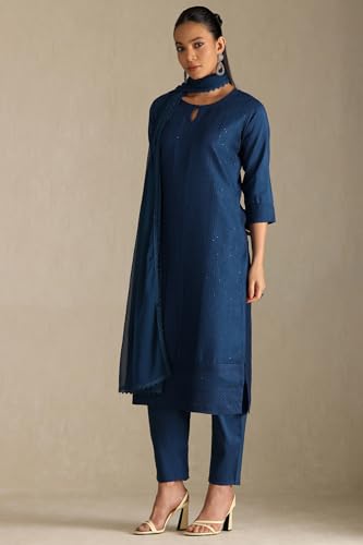 Soch WomenS Art Silk Chudidar Set (Ews5Cd21988_Blue