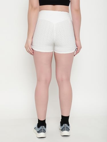 Shasmi Womens Workout Yoga Shorts, High Waisted Drawstring Scrunch Booty Shorts Ruched Butt Lift Athletic Running Tights (Short