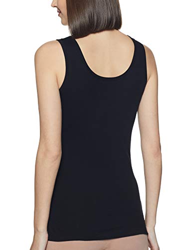 Rupa Softline Women Super Combed Cotton Cotton Long Camisole,Under-Shirt, Stretchable and Body-Hugging, Black,Pack of 3