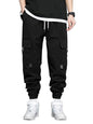 Shasmi Black MenS Casual Joggers With Elastic Waist, Multi-Pocket Design, Boys Casual Cargo Joggers Men Track Pant For Men Ll