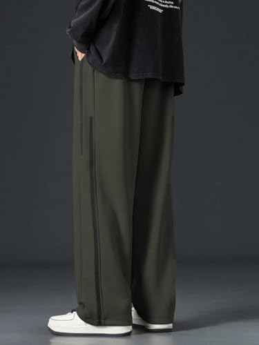 GRECIILOOKS Mens Regular Track Pants (GL-TP-1043_Green