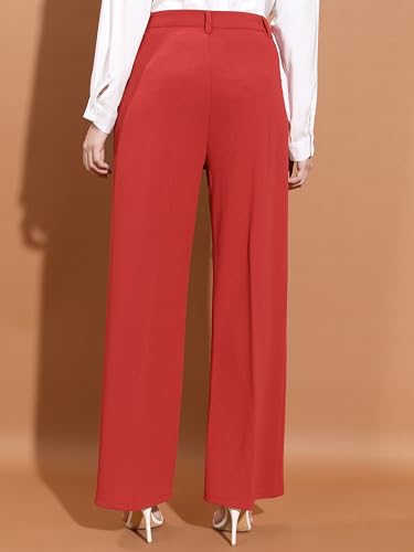 Ketch WomenS Regular Casual Pants (Khpn000008_Red