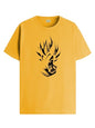 ADRO Men's Solid Regular Fit T-Shirt (RN24-GOK-MU_Mustard