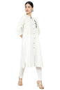 Soch Womens White Viscose Solid Ankle Length Pant