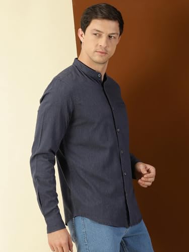 Thomas Scott Mens Slim Fit Shirt (CCSH029_Navy