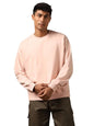 Nobero MenS Cotton Blend Crew Neck Sweatshirt (1M-Twss-R0005_Pink Clay