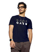 Bewakoof MenS Game Over Printed 100% Cotton T-Shirt - Regular Fit, Round Neck, Half Sleeves Blue