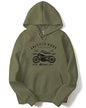 ADRO Men's Cotton Neck Hooded Sweatshirt (H-M-AME-OL_Olive_XL)