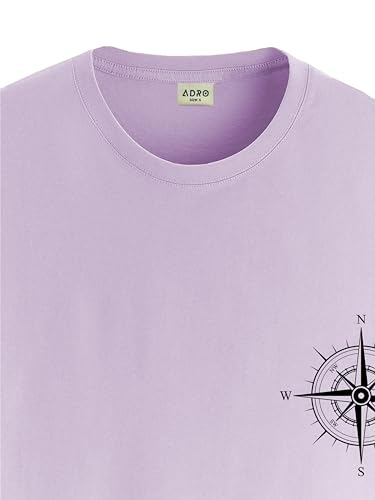 ADRO Tshirt for Men | Printed T Shirt for Men | 100% Cotton Tshirt | Graphic Printed T-Shirt | Chest Printed Tshirt | Unisex Tsh