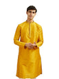 Diwas By Manyavar MenS Art Silk Solid Kurta (Mustard,Xl)