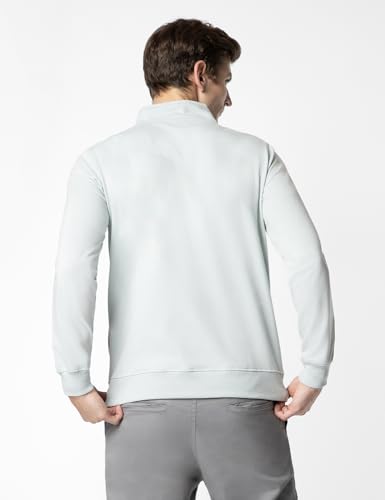 FYLTR Mens Casual Stand Collar Jacket With Half Zip Branding | Full Sleeve | Casual Winterwear For Men