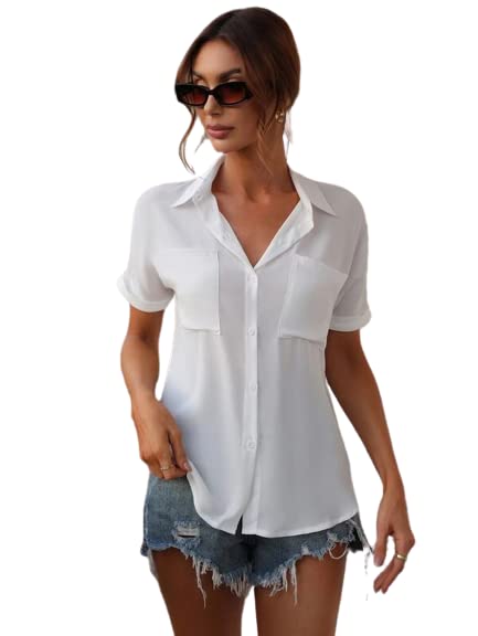 Style Quotient Adults-Women White Solid Shirts