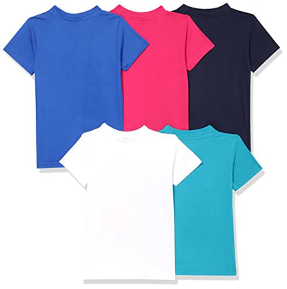 T2F Boys Cotton Regular Fit T-Shirt(Pack of 5)