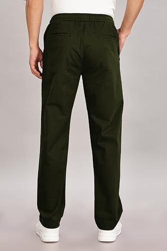 FYLTR Mens Regular Khakis (FYLSS23MK-003_Military Green