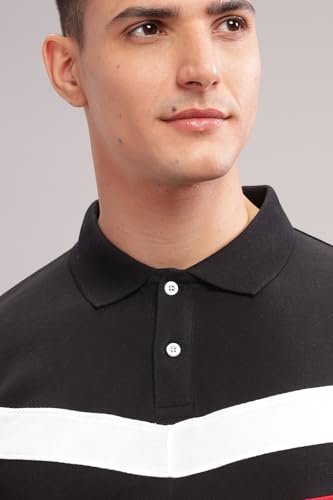 ADRO Regular Fit Polo Tshirt in 100% Cotton Multi Color Polo Also in Plus Size_PN24-L1-BLWHRD