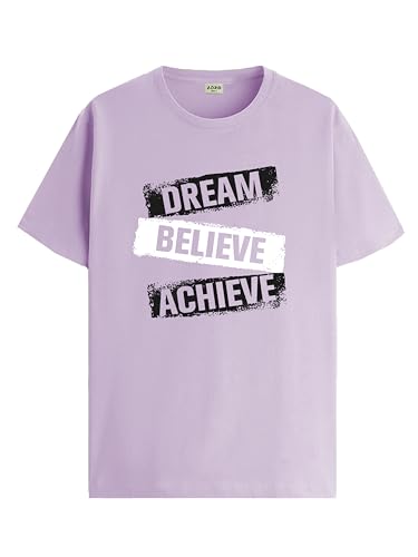 ADRO Tshirt for Men | Printed T Shirt for Men | 100% Cotton T-Shirt |Printed T Shirt | T-Shirts | RN24-DBA-PU-S Purple