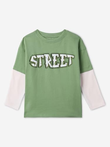 The Souled Store Street Boys Round Neck Multicolor Cotton Full Sleeve T-Shirts