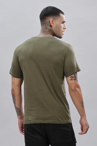 ADRO V-Neck T Shirt for Men, 100% Cotton Vneck Tshirt is Ideal for Casual wear, Workouts and Loungewear, Adding a Stylish Touch.