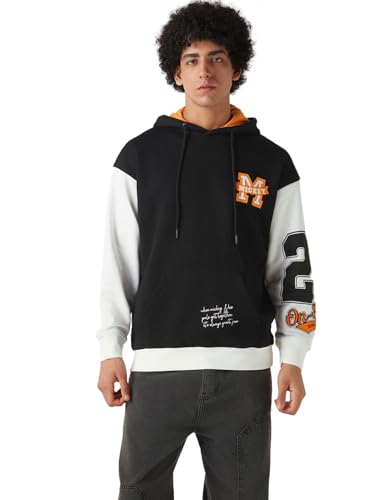 Bewakoof Heavy Duty 1.0 Official Disney Merchandise Mickey MenS Graphic Print Oversized Fit Full Sleeve Hooded Fleece Blend Hood