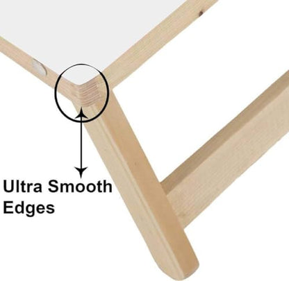 Yajnas Wooden Multipurpose Foldable Laptop Table With Cup & Tab Holder| Table Holder Study Table, Breakfast Table, Foldable & Po