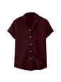 Funky Rich MenS Solid Modern Fit Shirt (3288- Maroon