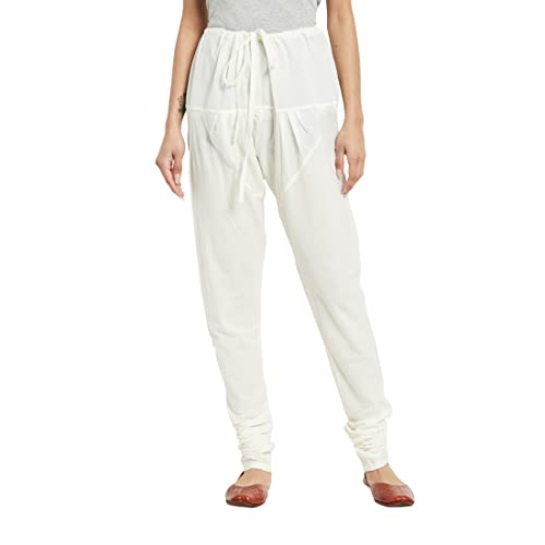 Fabindia Women Cambric Churidar Cotton_Xl Off White