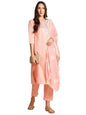 anubhutee Women Pink Bandhani Printed Thread Work Pure Cotton Kurta with Trousers with & Dupatta