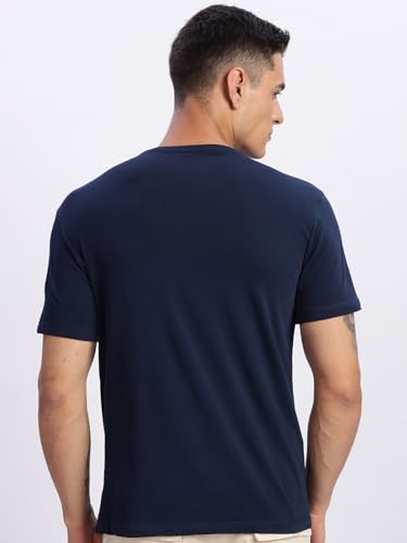 ADRO Mens Navy Motivational Printed Tshirt | Regular Fit T Shirt | Cotton Lycra Stretch Fabric | Sizes S to 5XL| Believe in You
