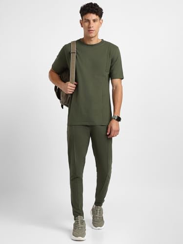 Nobero Green Hwak Co-Ord Set For Men | Super Soft And Comfortable Coord Set | Track Pants With Drawstring Waist For Perfect Fit