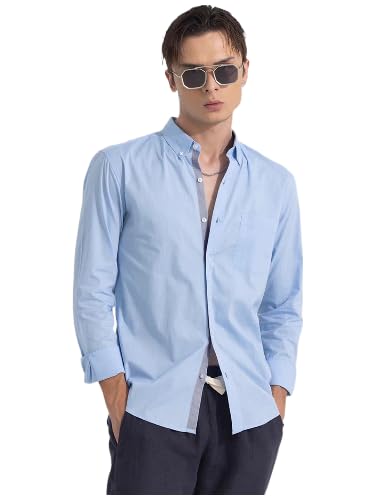 Tee Projekt Cotton Spread Collar Long Sleeve Shirt for Men Formal Shirt Casual Men Shirt