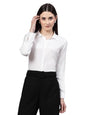 Style Quotient Women Solid White Rayon Regular Shirt