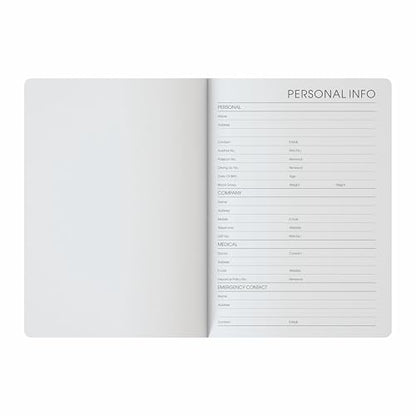 Anupam A5 Flxy Notebook | 192 Pages | College Ruled Notebook | 80 Gsm Paper | Leather Textured Pu With Timeless Paper Plane Impr