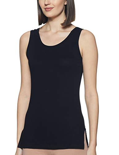 Rupa Softline Women Super Combed Cotton Cotton Long Camisole,Under-Shirt, Stretchable and Body-Hugging, Black,Pack of 3