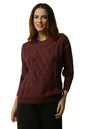 Allen Solly Women Regular Fit Casual Polyester Full Sleeve Round Neck Sweater