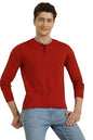 Allen Solly Men Solid Casual Cotton Full Sleeve T-Shirt