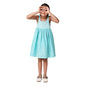 Fabindia GirlS Blue Cotton Embroidered Dress Knee-Length 210686801