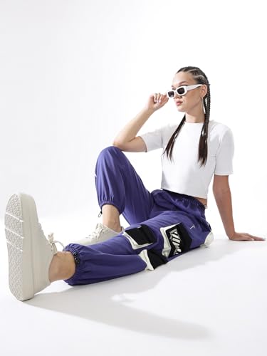 Hubberholme Women Printed Jogger High-Rise Casual Track Pants 13