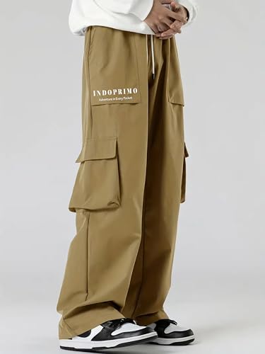 Indoprimo Regular Casual Pants (Miami-Cargo Men_Cream