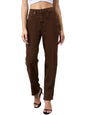 Style Quotient Women Brown Straight Fit High Rise Stretchable Jeans