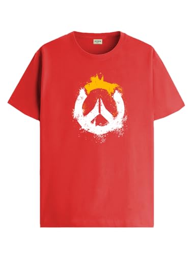 ADRO Mens Printed T-Shirt for Men | R22-M-PC-RD-XL Red