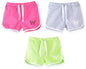 KYDA KIDS Girls Cotton Plain Regular Fit Shorts - Multicolor (Pack of 3)