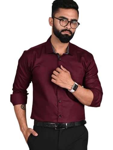 Tee Projekt Casual Shirt for Men Regular Fit Long Sleeve Shirt Suitable for Event Formal Wear